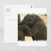 Baby Elephant Card Postkarte (Vorne/Hinten)