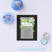 Baby Elephant CHRISTENING Einladung für Mädchenjun Flyer (Einzeln)