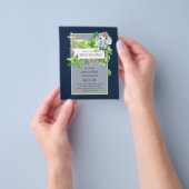 Baby Elephant CHRISTENING Einladung für Mädchenjun Flyer (Gruppe)