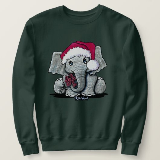 Baby Elephant Christmas Hoodie (Design vorne)
