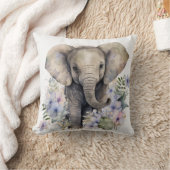 Baby Elephant Custom Throw Kissen (Decke)