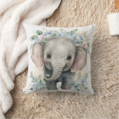 Baby Elephant Custom Throw Kissen (Decke)