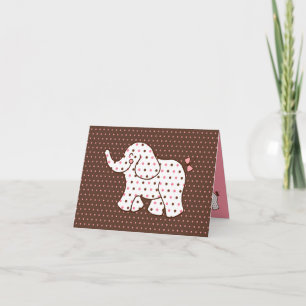Baby Elephant Dankeschön Card Dankeskarte