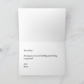 Baby Elephant Dankeskarte (Innenseite)