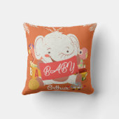 Baby Elephant Decorative Pillow Kissen (Rückseite)
