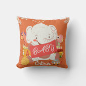 Baby Elephant Decorative Pillow Kissen (Vorderseite)