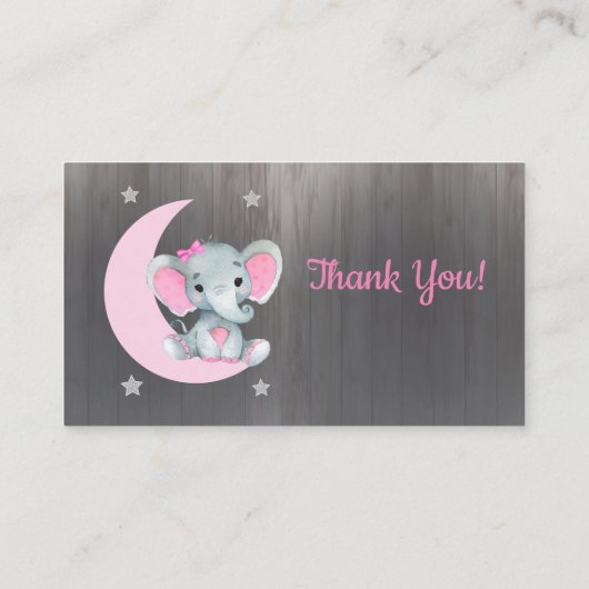 Baby Elephant-Degustationsschein Verlosung Moon St Begleitkarte (Rückseite)