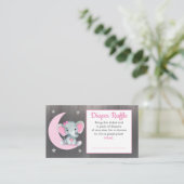 Baby Elephant-Degustationsschein Verlosung Moon St Begleitkarte (Stehend Vorderseite)