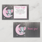 Baby Elephant-Degustationsschein Verlosung Moon St Begleitkarte (Vorne/Hinten)