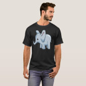 Baby Elephant Elephant Cute Blue Kid Cartoon T-Shirt (Vorne ganz)