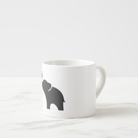 Baby Elephant Espressotasse (Vorderseite Rechts)