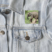 Baby Elephant folgt der Mutter, Corbett Button (Beispiel)