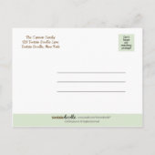 Baby Elephant FOTO Geburtsankündigung Custom Ankündigungspostkarte (Rückseite)