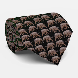 Baby Elephant Frenzy Krawatte (Grün/Schwarz)