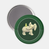Baby Elephant & Frog Magnet (Vorderseite/Rückseite)