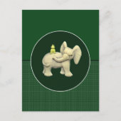 Baby Elephant & Frog Postkarte (Vorderseite)