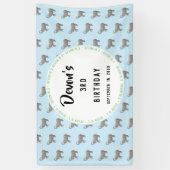 Baby Elephant Geburtstag Willkommen Banner (Vertikal)