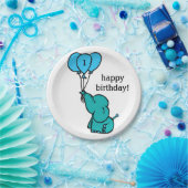 Baby Elephant - Geburtstags-Teller - Anpassung Pappteller (Party)
