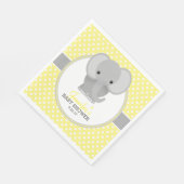 Baby Elephant (gelb) Babydusche Serviette (Ecke)
