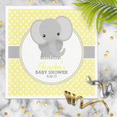 Baby Elephant (gelb) Babydusche Serviette