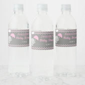 Baby Elephant Girl Baby Dusche Wasserflaschen Labe Wasserflaschenetikett (Flaschen)