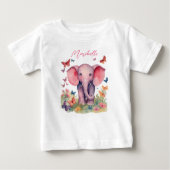 Baby Elephant Girl Baby T-shirt (Vorderseite)