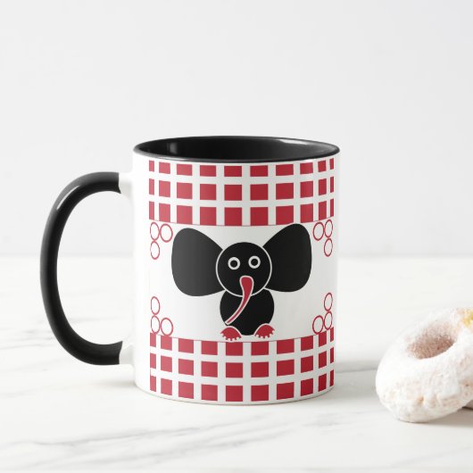 Baby Elephant Girl for Kids Tasse (Mit Donut)