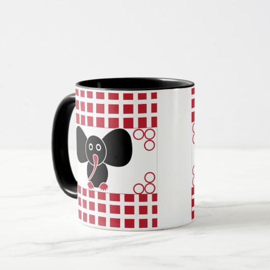 Baby Elephant Girl for Kids Tasse (Vorderseite Links)