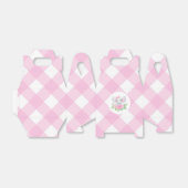 Baby Elephant Girl Gevor Box Pink Gingham Geschenkschachtel (Ungefaltet)