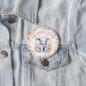 Baby Elephant Girl's Baby Shower Oma zu sein Button (Beispiel)