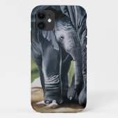 Baby Elephant Gray Niedlich Case-Mate iPhone Hülle (Rückseite)