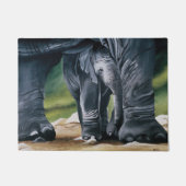 Baby Elephant Gray Niedlich Fußmatte (Vorderseite)