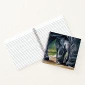 Baby Elephant Gray Niedlich Notizblock (Innenseite)