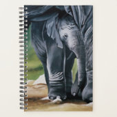 Baby Elephant Gray Niedlich Planer (Vorderseite)