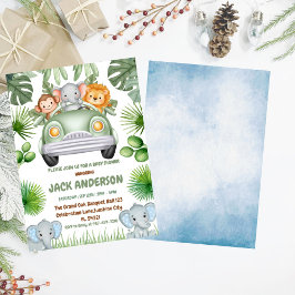 Baby Elephant grüne tropische Babydusche Einladung