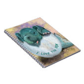 Baby Elephant Hatching from Egg Notebook Notizblock (Rechte Seite)