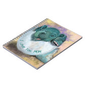 Baby Elephant Hatching from Egg Notebook Notizblock (Linke Seite)