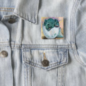 Baby Elephant in Egg Button - I Liebe You MAMA (Beispiel)