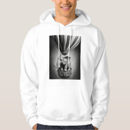 Baby Elephant in einem Heißluftballon Hoodie