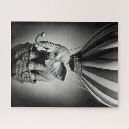Baby Elephant in einem Heißluftballon Puzzle (Horizontal)