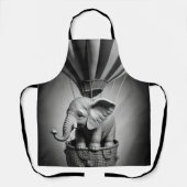 Baby Elephant in einem Heißluftballon Schürze (Vorderseite)