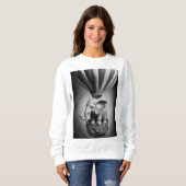 Baby Elephant in einem Heißluftballon Sweatshirt (Vorne ganz)