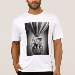 Baby Elephant in einem Heißluftballon T-Shirt
