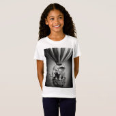 Baby Elephant in einem Heißluftballon T-Shirt (Vorne ganz)