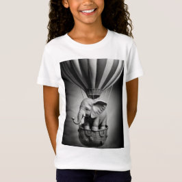 Baby Elephant in einem Heißluftballon T-Shirt