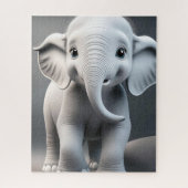 Baby Elephant Jigsaw Puzzle (Vertikal)