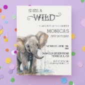 Baby Elephant Jungle Safari Wild One Birthday