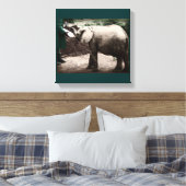 Baby Elephant - Kenya Leinwanddruck (Insitu (Schlafzimmer))