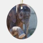 Baby Elephant Keramik Ornament (Links)