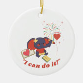 Baby Elephant Keramik Ornament (Vorne)